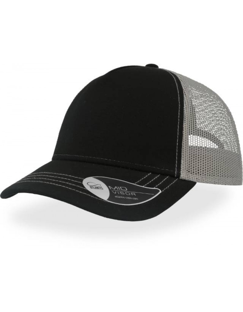 Șapcă cu 5 panouri din plasă „Rapper Canvas”